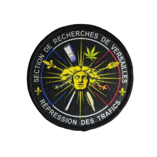 Ecusson brodé Sublimé Répression Des Trafics