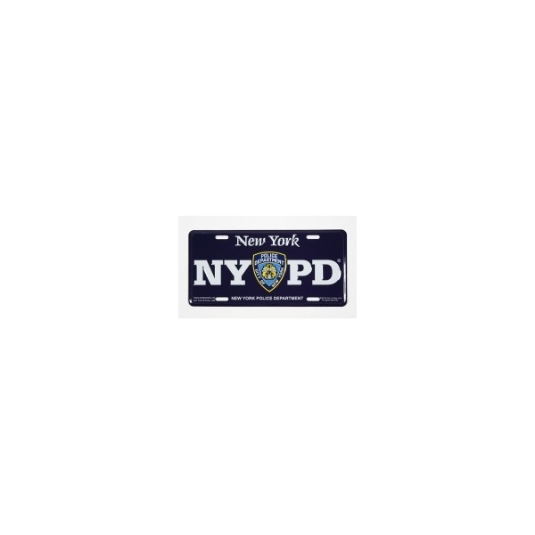 PLAQUE IMMATRICULATION NYPD NAVY