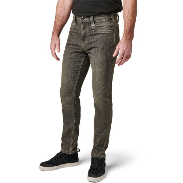 JEAN DEFENDER-FLEX SLIM NOIR DÉLAVÉ