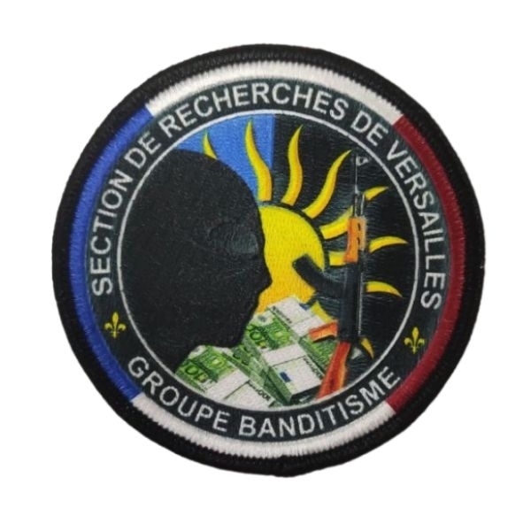 Ecusson Brodé Sublimé Groupe Banditisme 