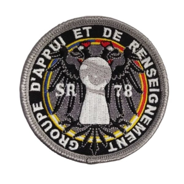Ecusson Brodé Groupe d'Appui Et De Renseignement 