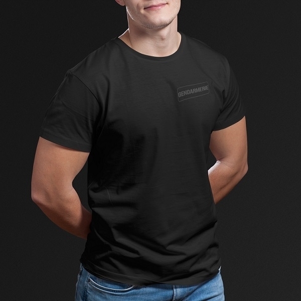 T-shirt Unisexe Gendarmerie Noir XS