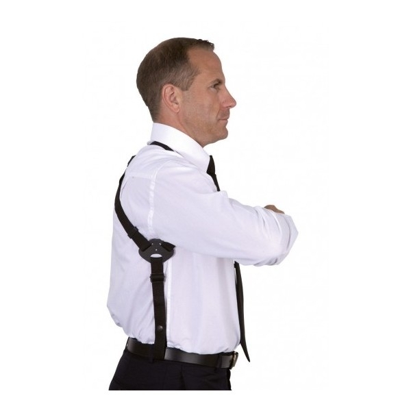 Holster d'épaule gaucher Cordura® FO2 noir pour SIG SAUER/BERETTA8000/TANFOGLIO