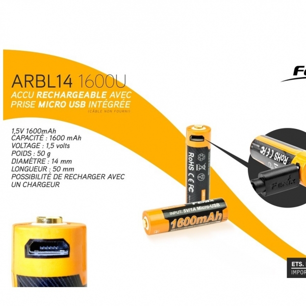 ARBL14-1600U - Batterie 1,5V 1600mAh