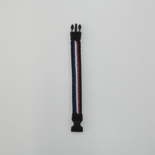 BRACELET FRANCE TRESSAGE CENTRAL NOIR