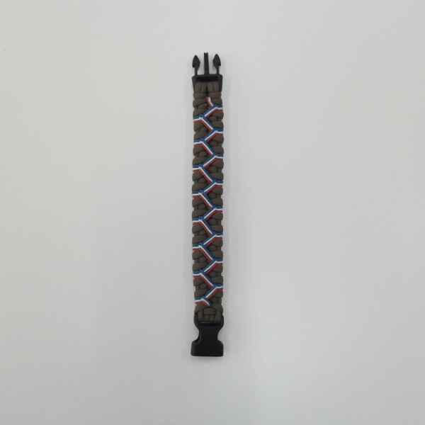 BRACELET FRANCE ZIG ZAG COYOTTE