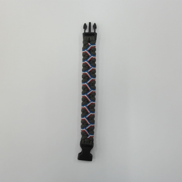 BRACELET FRANCE ZIG ZAG OLIVE DARK