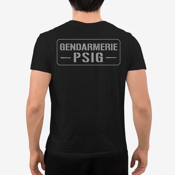 TEE SHIRT NOIR PSIG HOMME