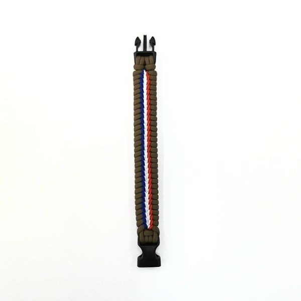 BRACELET FRANCE TRESSAGE CENTRAL COYOTTE