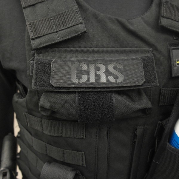 Bande CRS Cordura Noir - Noir - 10*3 cm