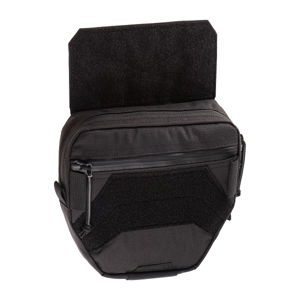Drop Down Velcro Utility Pouch Noir