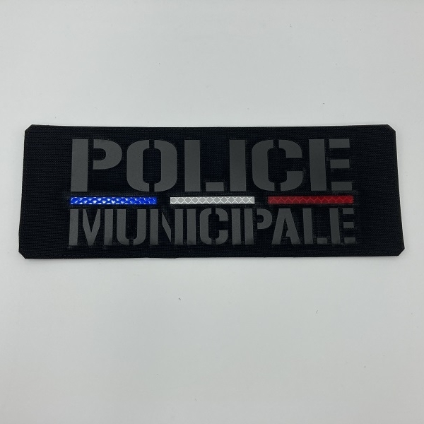 Bande Police Municipale Cordura Noir - Noir - 28*10 cm