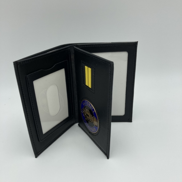 PORTE CARTE MEDAILLE GENDARMERIE MOBILE + GRADE - 3 VOLETS