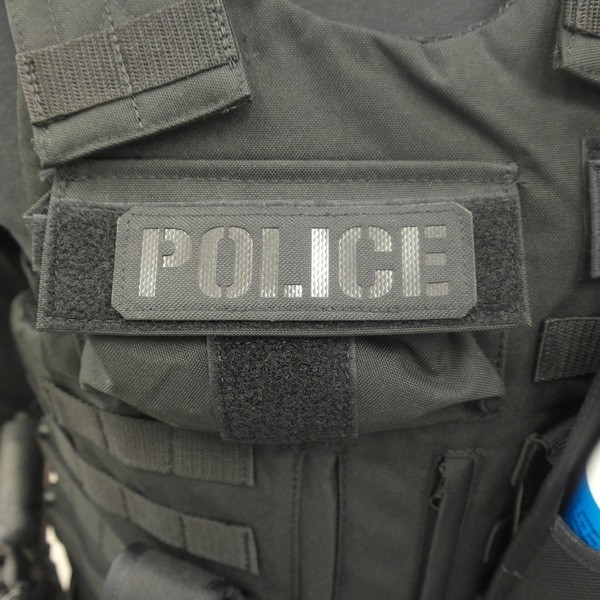 Bande Police Cordura Noir - Noir - 10*3 cm