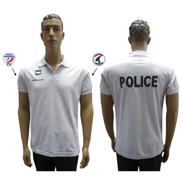 POLO POLICE COOLDRY ANTI HUMIDITE MAILLE PIQUEE