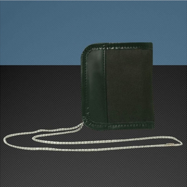 PORTE CARTE AVEC CHAINE ET MEDAILLE POLICE
