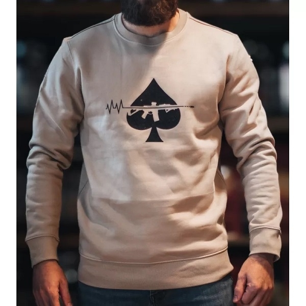 Sweat SPADE ATTACK Sand - Black