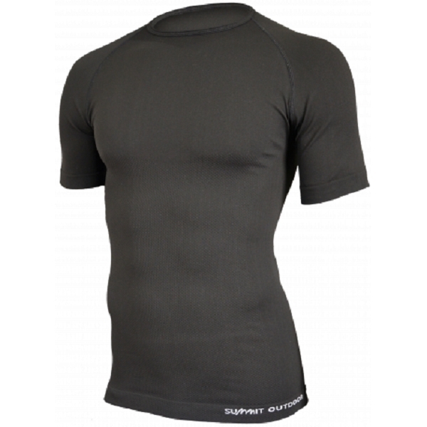Tee-Shirt 1ère peau Manches Courtes Technical Line - Noir