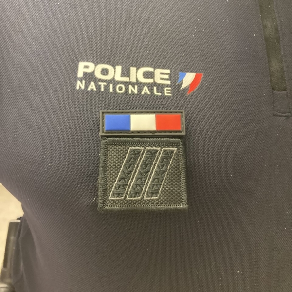 Drapeau France PVC avec Velcro Mâle Femelle