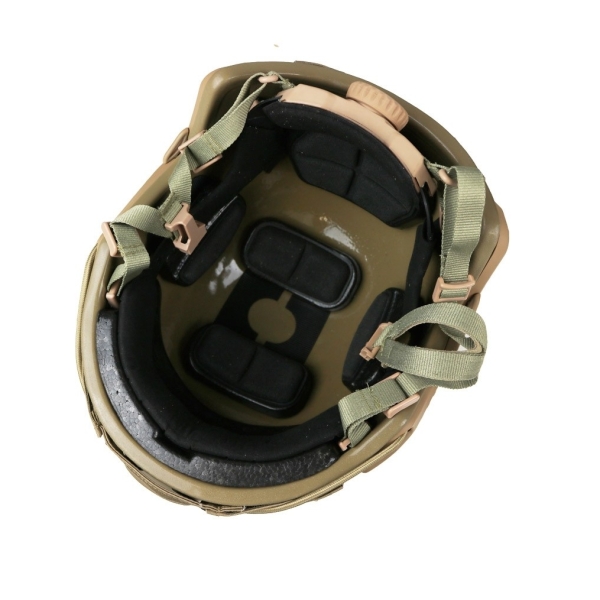 CASQUE BALISTIQUE AVEC RAILS ET SHROUD L 54/58 CM